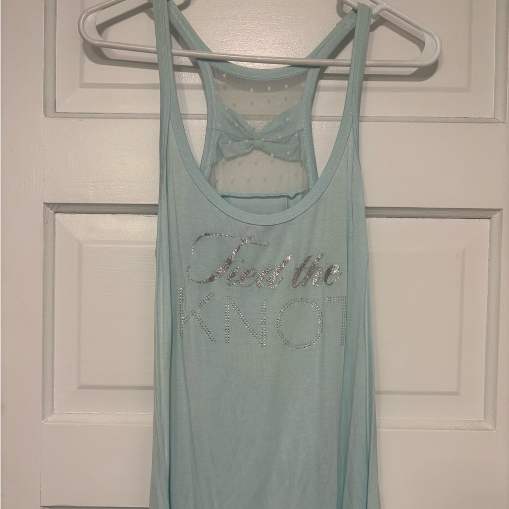 Victoria's Secret “I Do”Bridal Tank Top with Bow Detail
